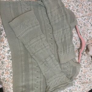 Women's Green Knit Sweater